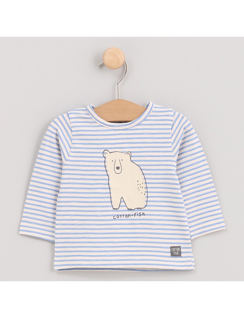 Camisola Menino Listrada Bear & Co Azul