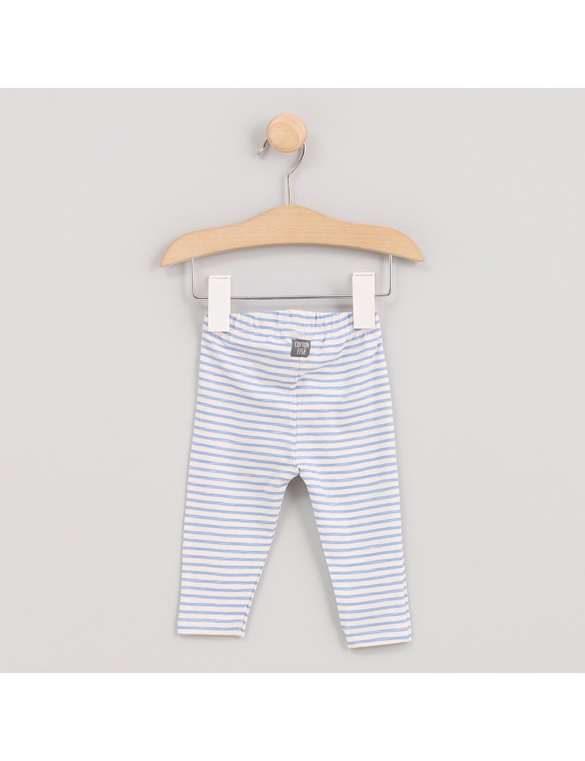 Leggings Menina Listradas Bear & Co Azul