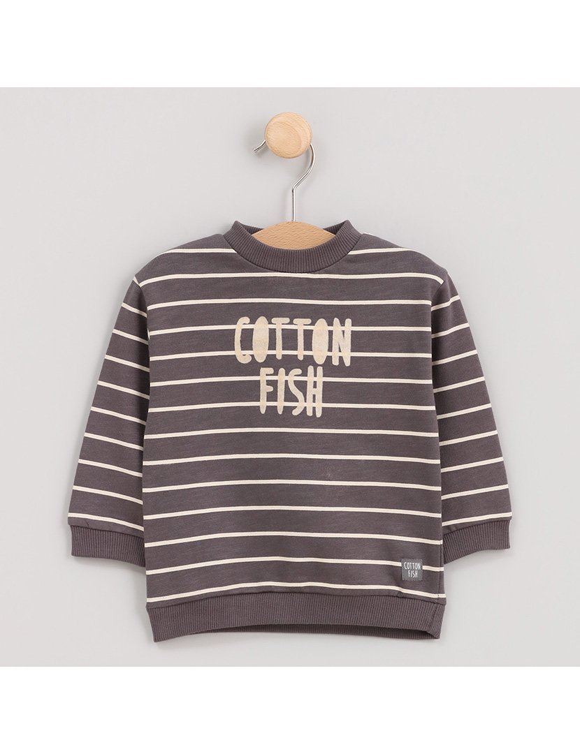 Sweatshirt Menino Listrada Cosmos Cinzento