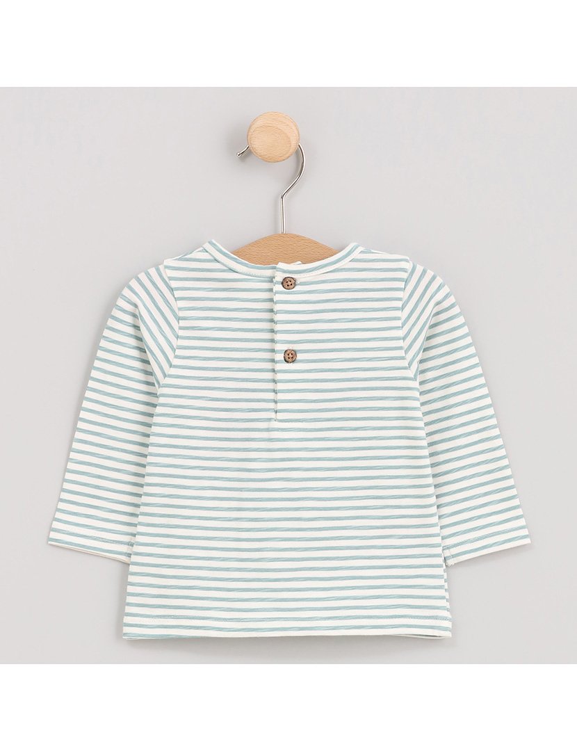 Camisola Menino Listrada com Estampa Crocodilo Jungle Verde