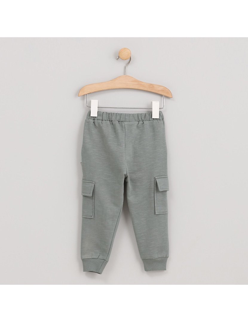 Calças de Fato Treino Menino com Bolsos Laterais Jungle Verde