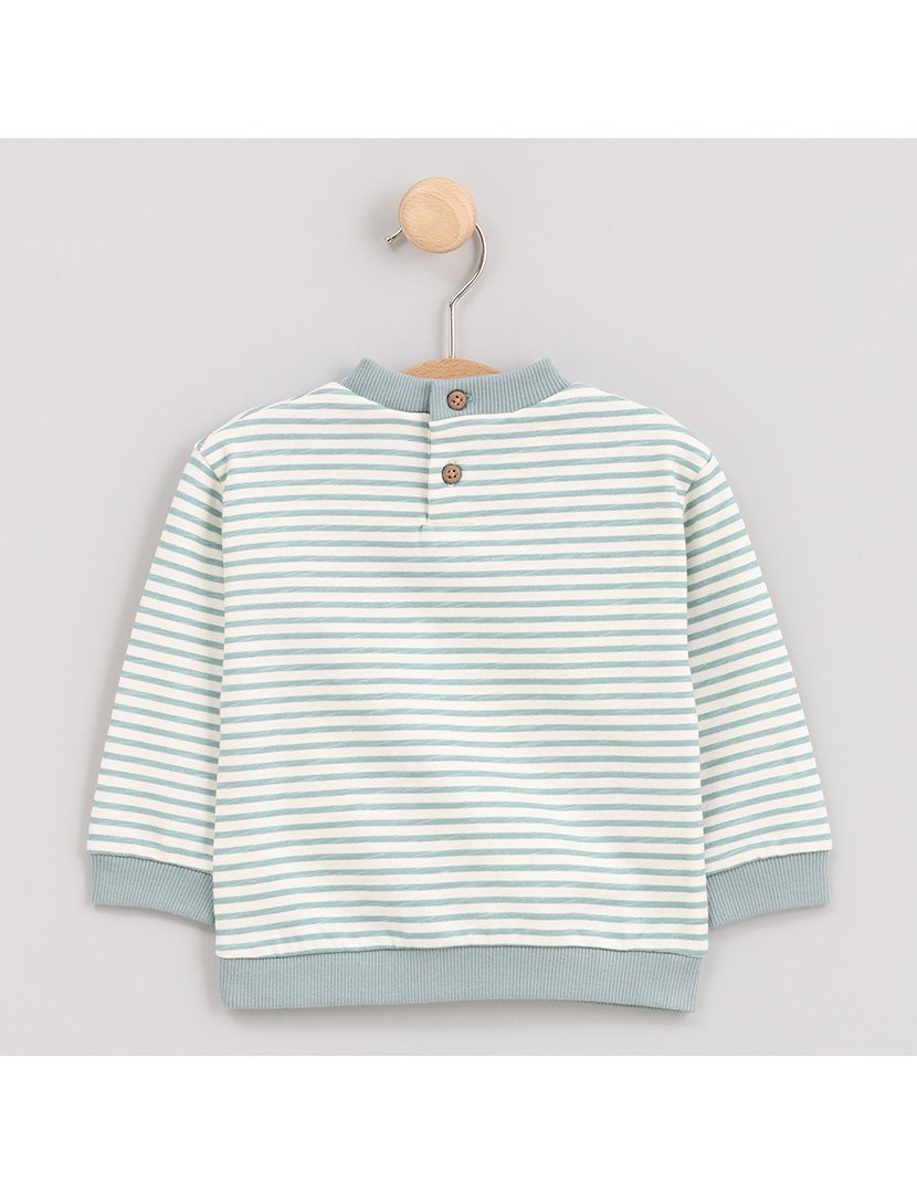 Sweatshirt Menino Listrada Jungle Verde