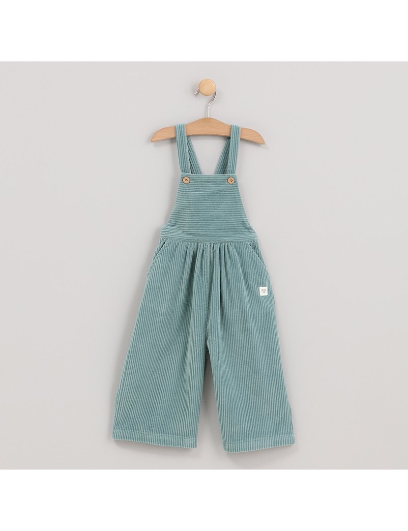 Macacão de Veludo Menina Jungle Verde