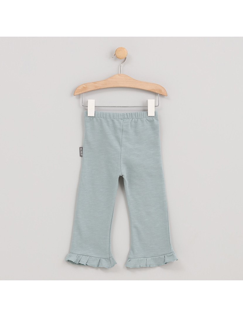 Calças à Boca de Sino Menina Jungle Verde