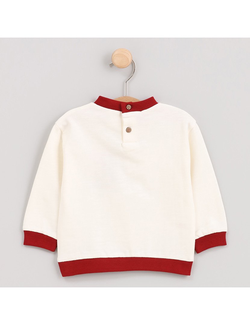 Sweatshirt Menino com Estampa Rena Xristmas Branco