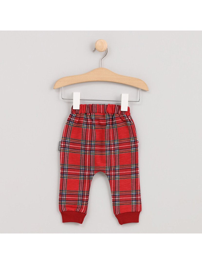 Calças Menino Axadrezadas Xristmas Vermelho