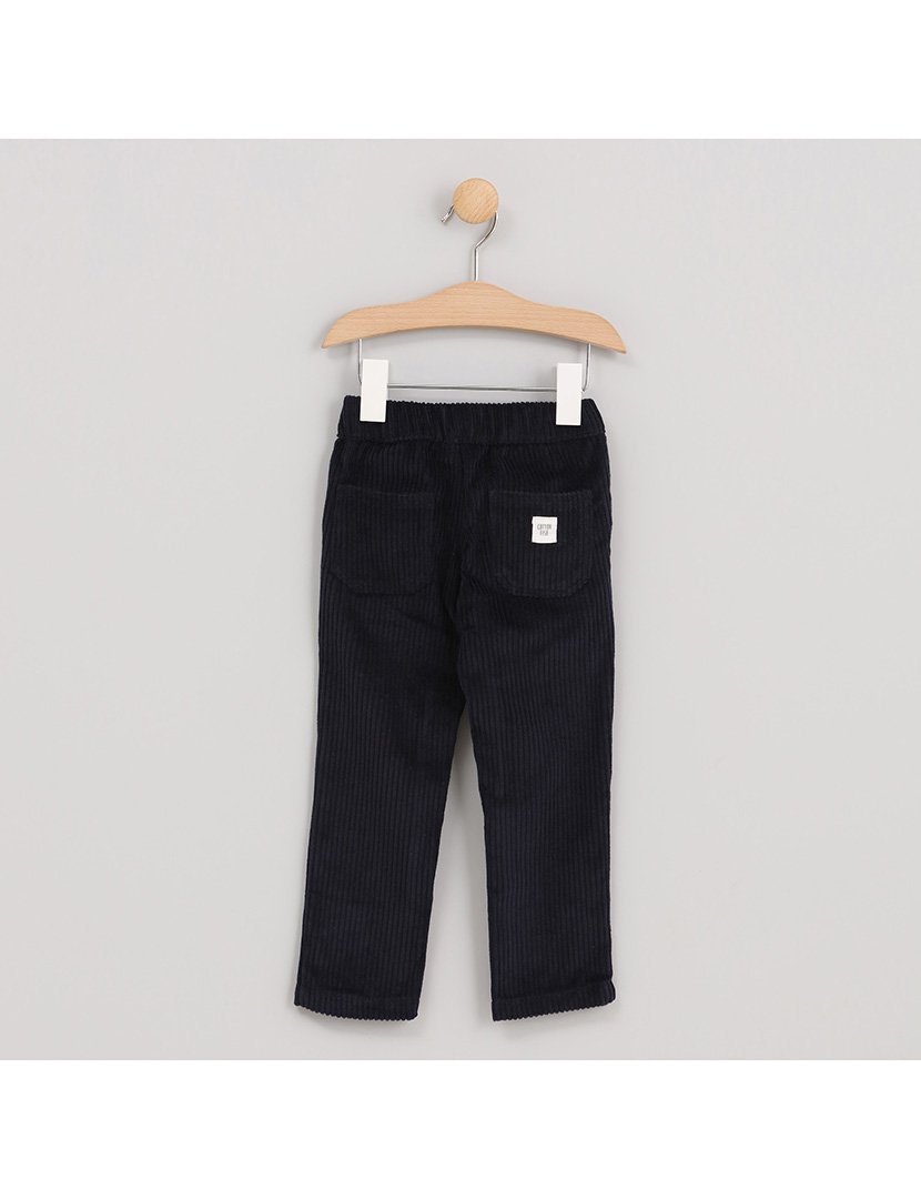 Calças Cargo de Veludo Menino Xristmas Azul