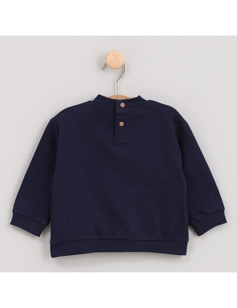 Sweatshirt Menino com Estampa Boneco de Neve Xristmas Azul