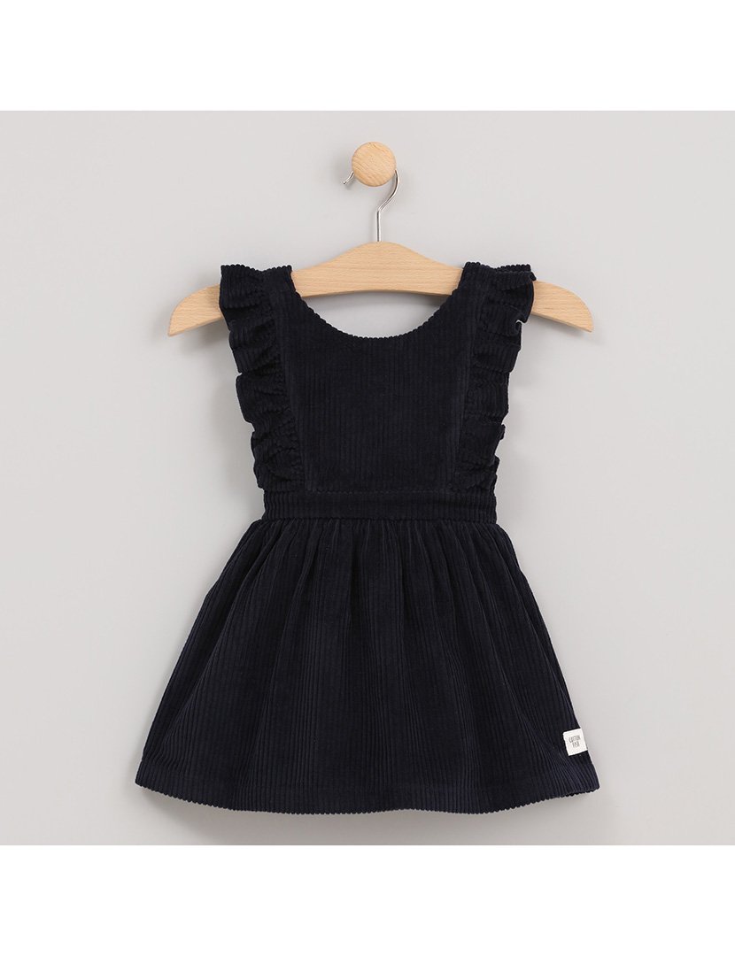 Vestido de Veludo Menina Xristmas Azul