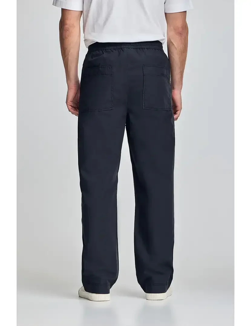 Calças Sunset com cós elástico Azul marinho