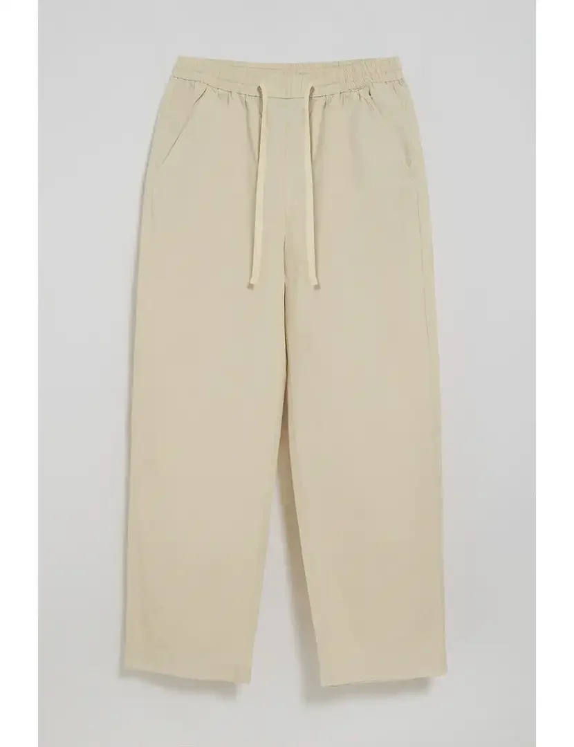 Calças Sunset com cós elástico Bege