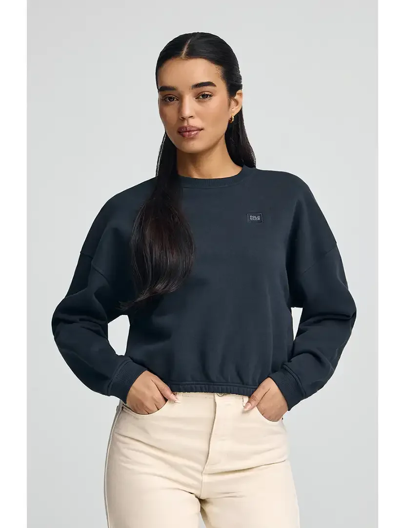 Sweatshirt Senhora Azul marinho