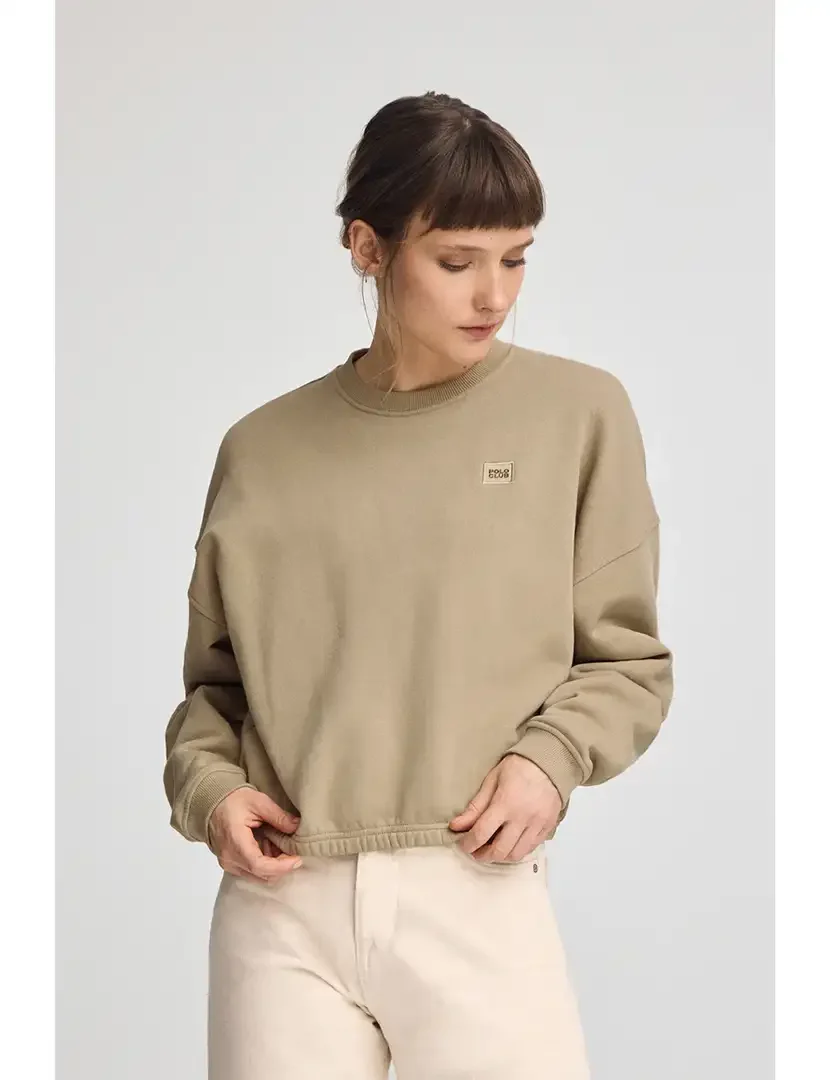 Sweatshirt Senhora Castanha Clara