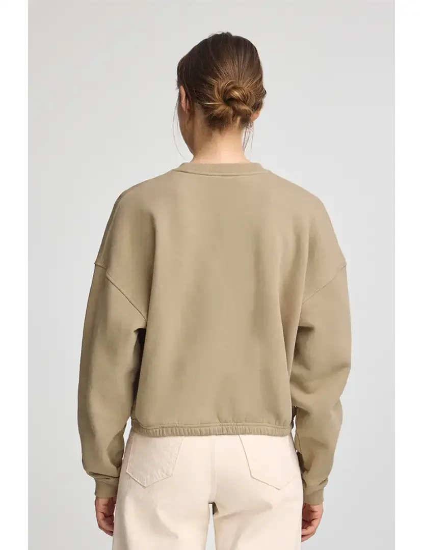 Sweatshirt Senhora Castanha Clara