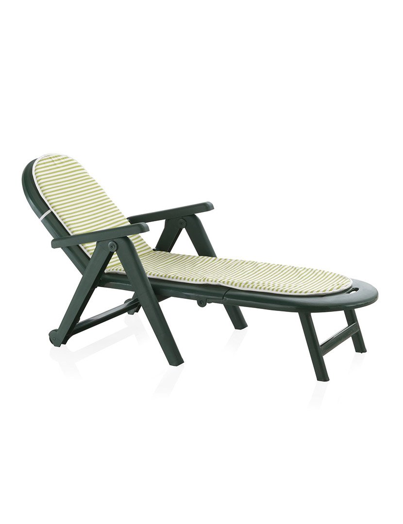 Espreguiçadeira Caiman c/ Almofada Verde