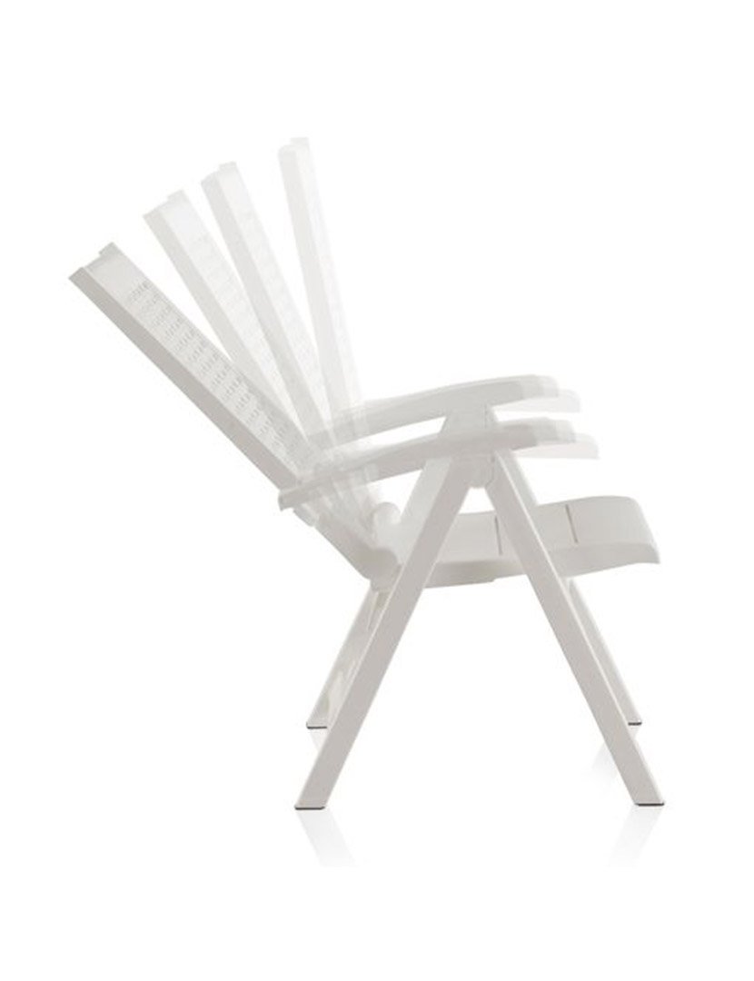 Cadeira Metal Multiposição Branco