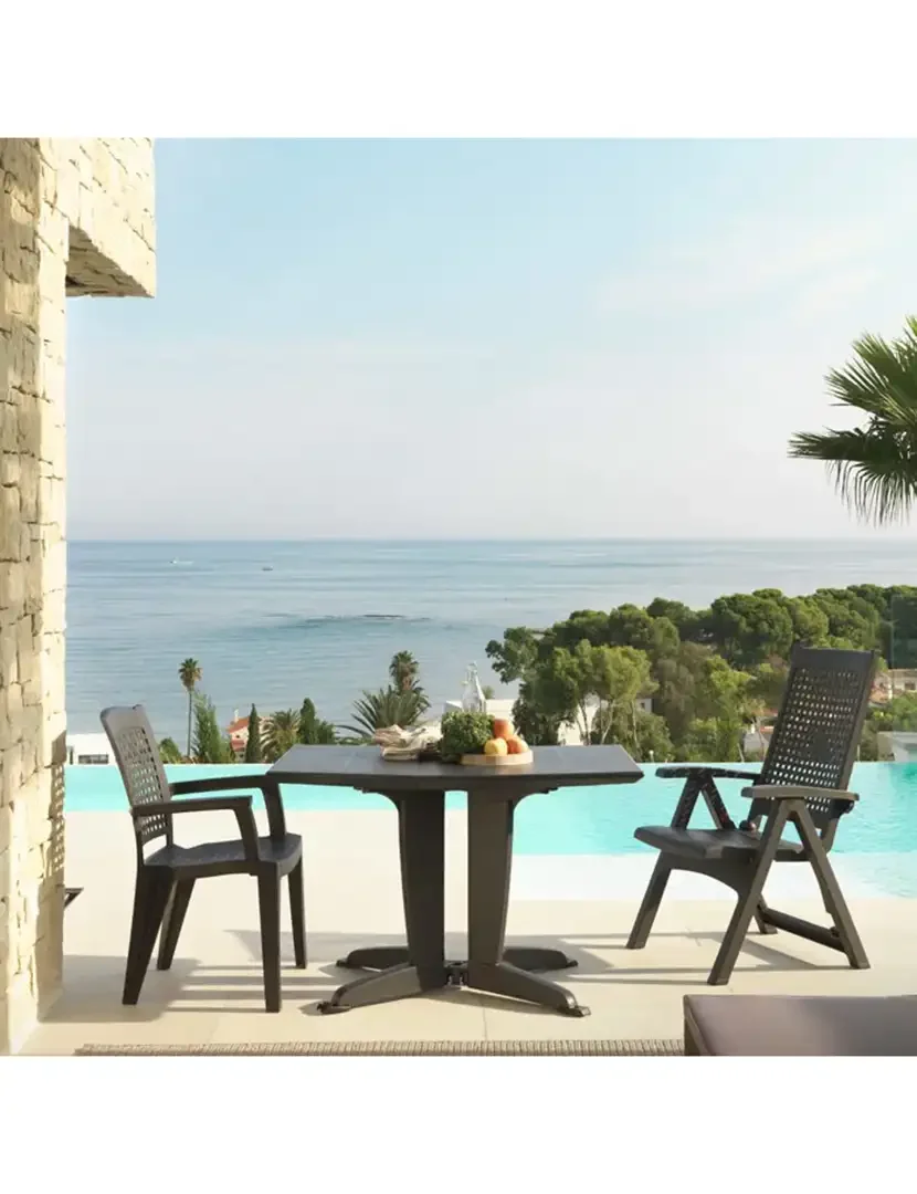 Cadeira Metal Multiposição Antracite