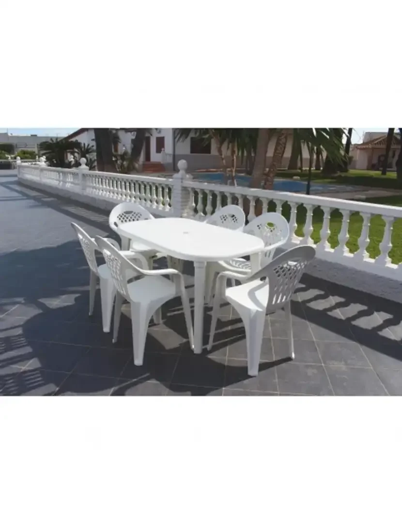 Mesa Cancún Branco 140 cm