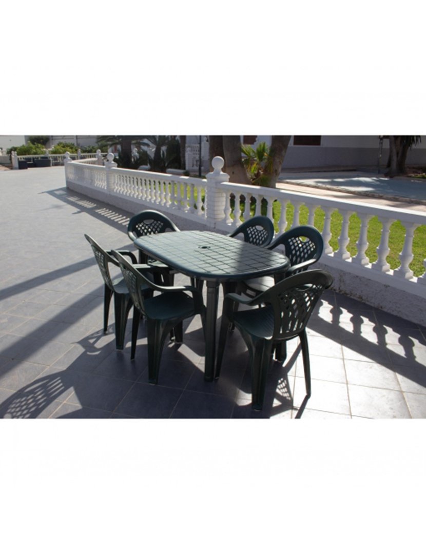 Mesa Cancún Verde 140 cm