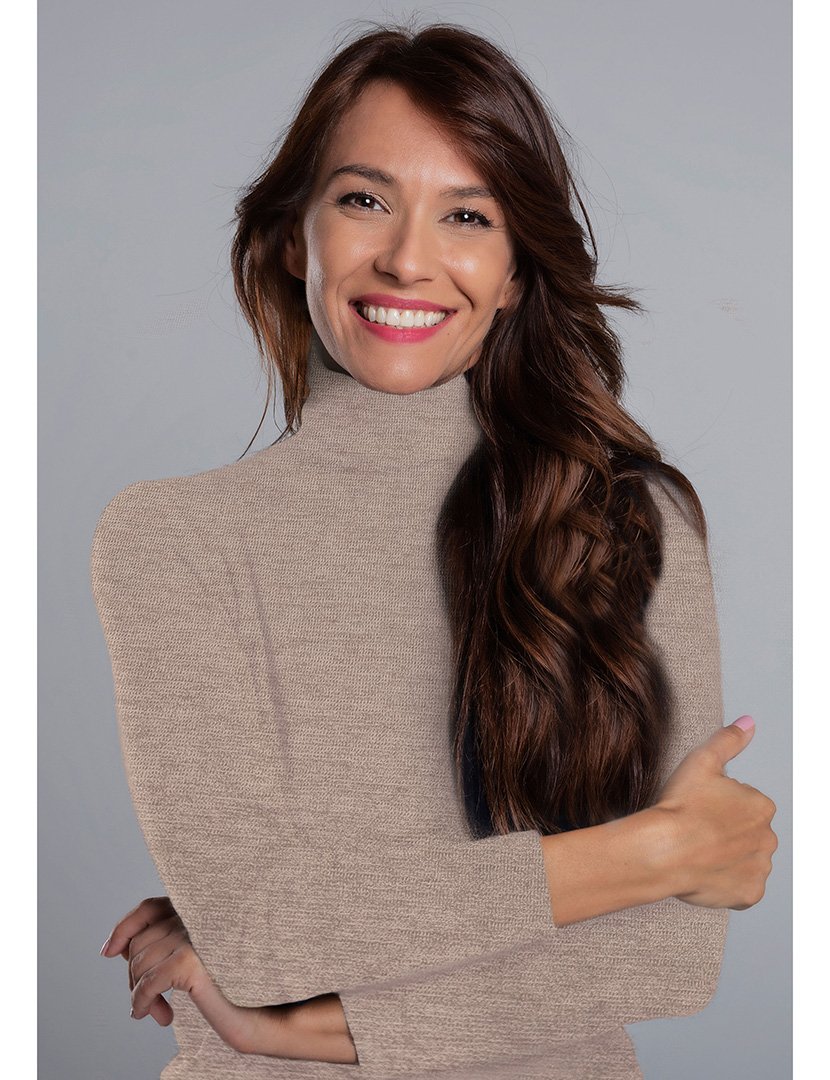 Malha Dolcevita Caxemira Senhora Natural