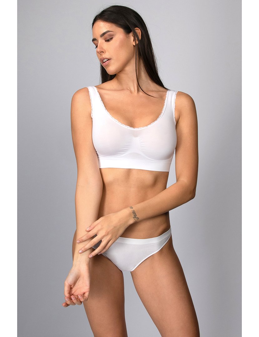 Soutien de Desporto Renda Branco