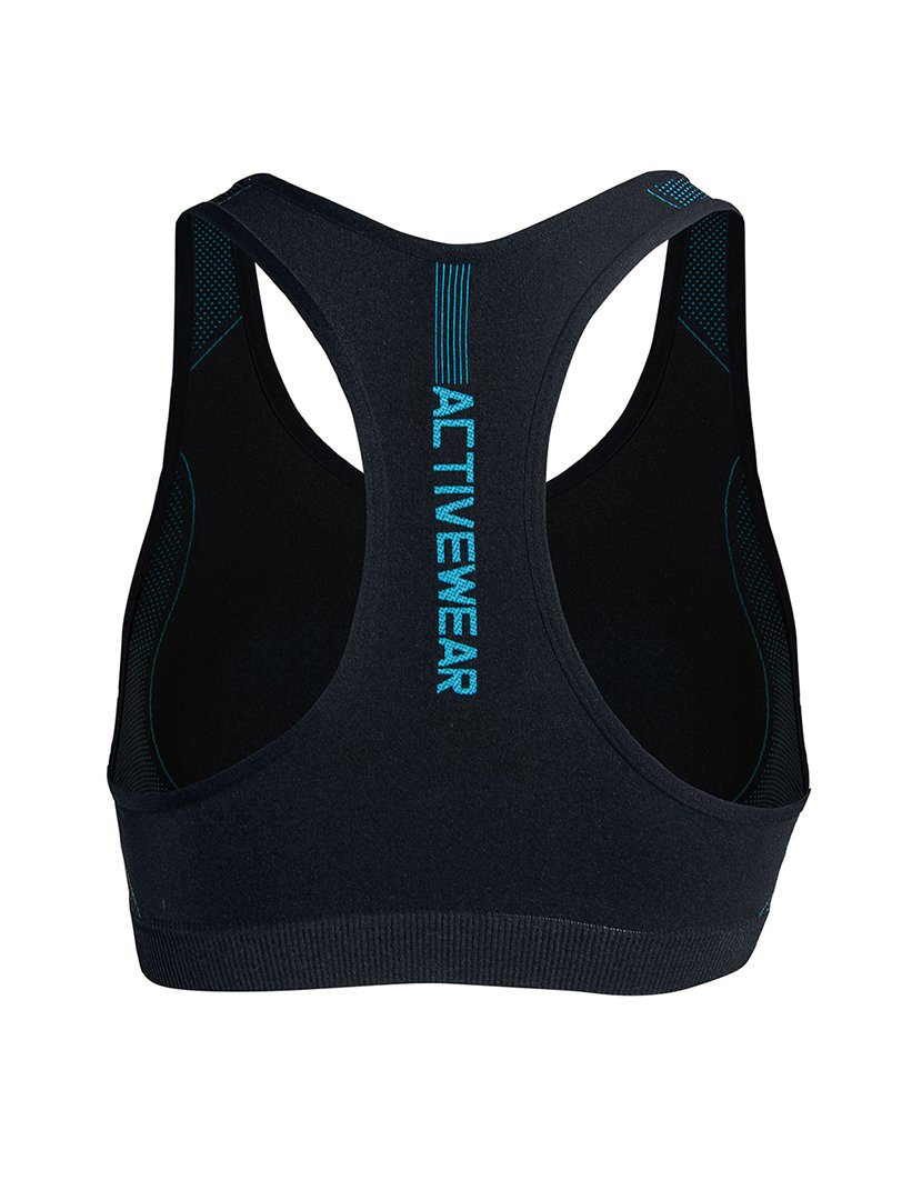 Top Desportivo Preto Azulado