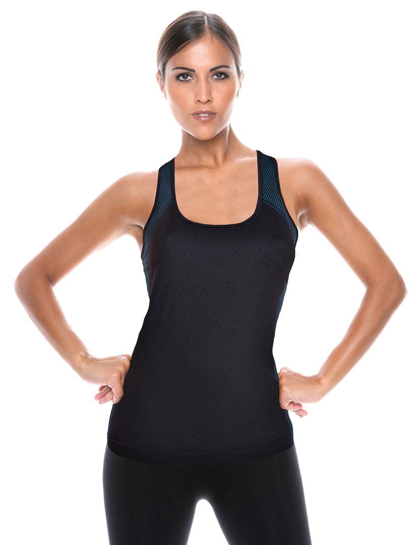 Top de Alças Preto Azulado