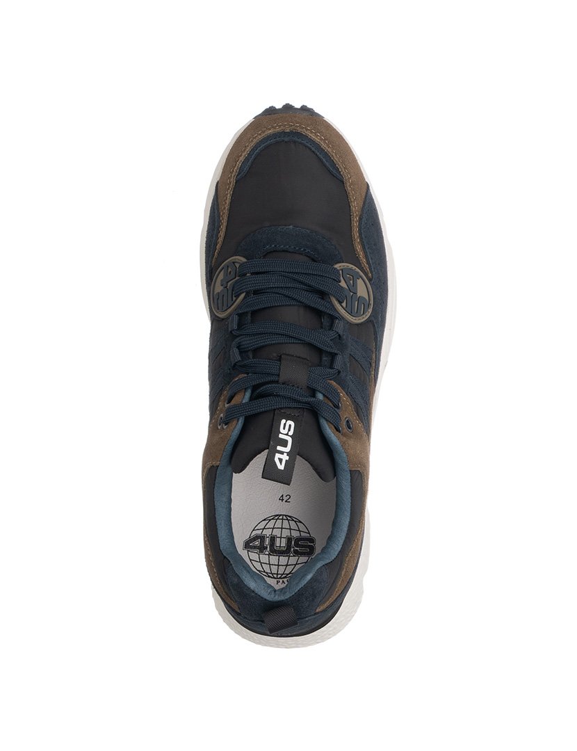 Ténis Homem Castanho e Azul