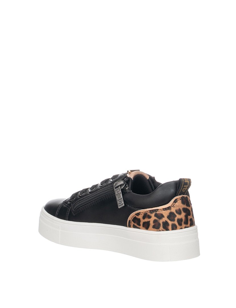 Ténis Criança Leopardo Preto