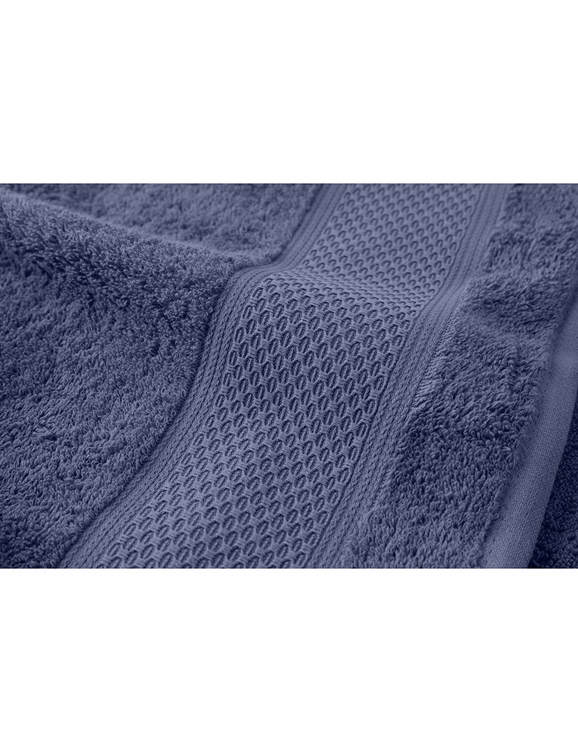 Conjunto 2 Toalhas WC Favos Azul Escuro