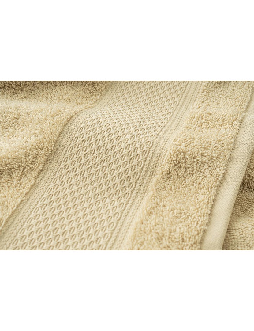 Conjunto 2 Toalhas WC Favos Bege