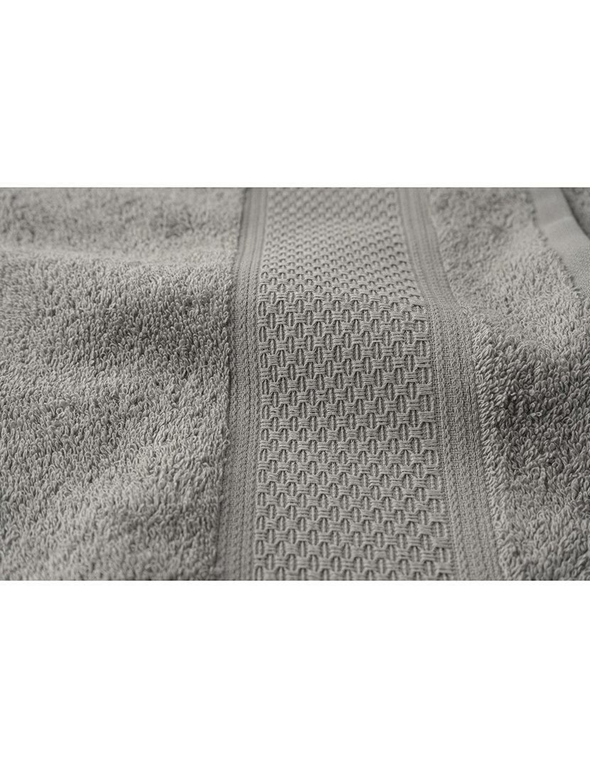 Conjunto 2 Toalhas WC Favos Cinza