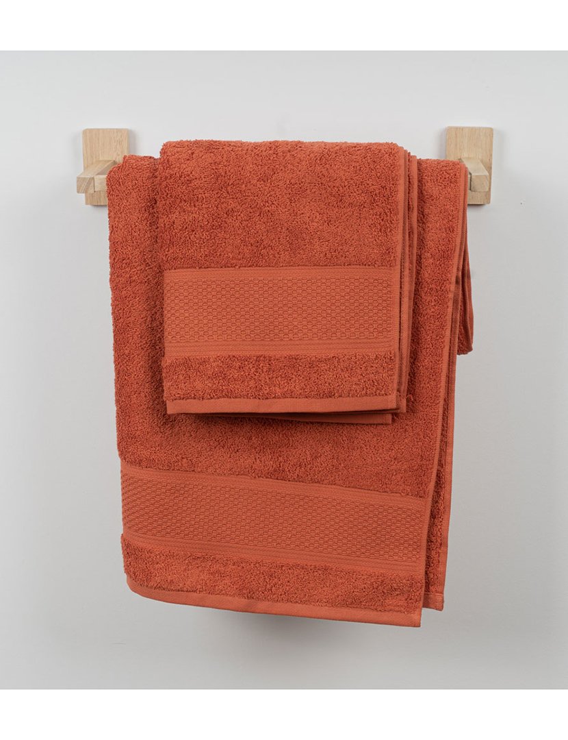 Conjunto 2 Toalhas WC Favos Telha