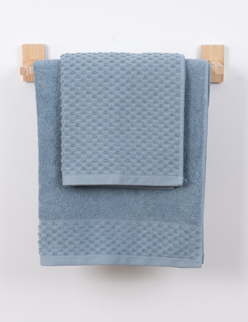 Conjunto 2 Toalhas WC Lavanda Azul