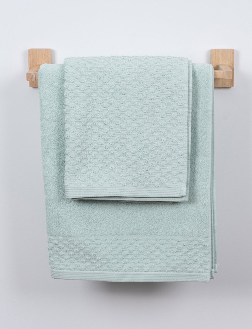 Conjunto 2 Toalhas WC Lavanda Verde