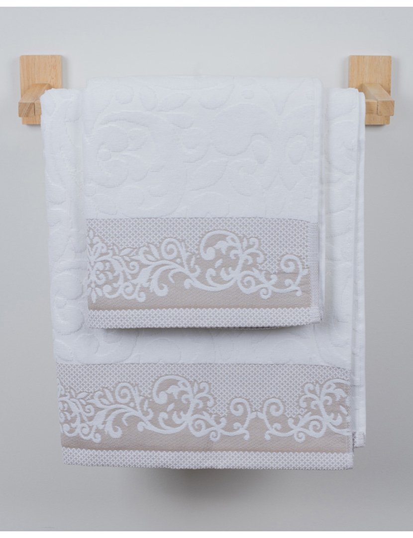 Conjunto 2 Toalhas WC Mulan Branco