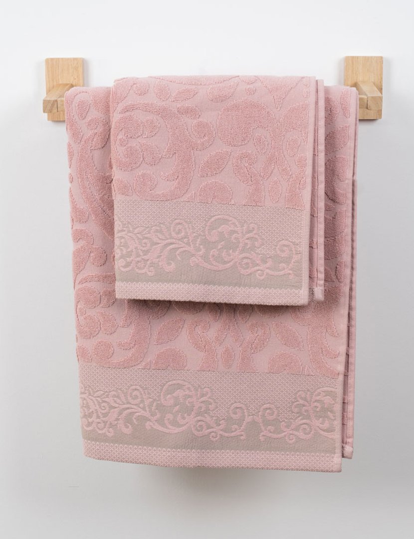 Conjunto 2 Toalhas WC Mulan Rosa