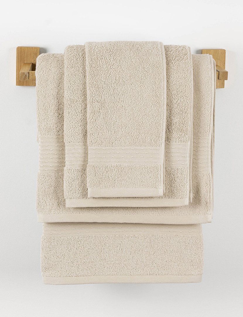 Conjunto 3 Toalhas WC Large Zen Bege