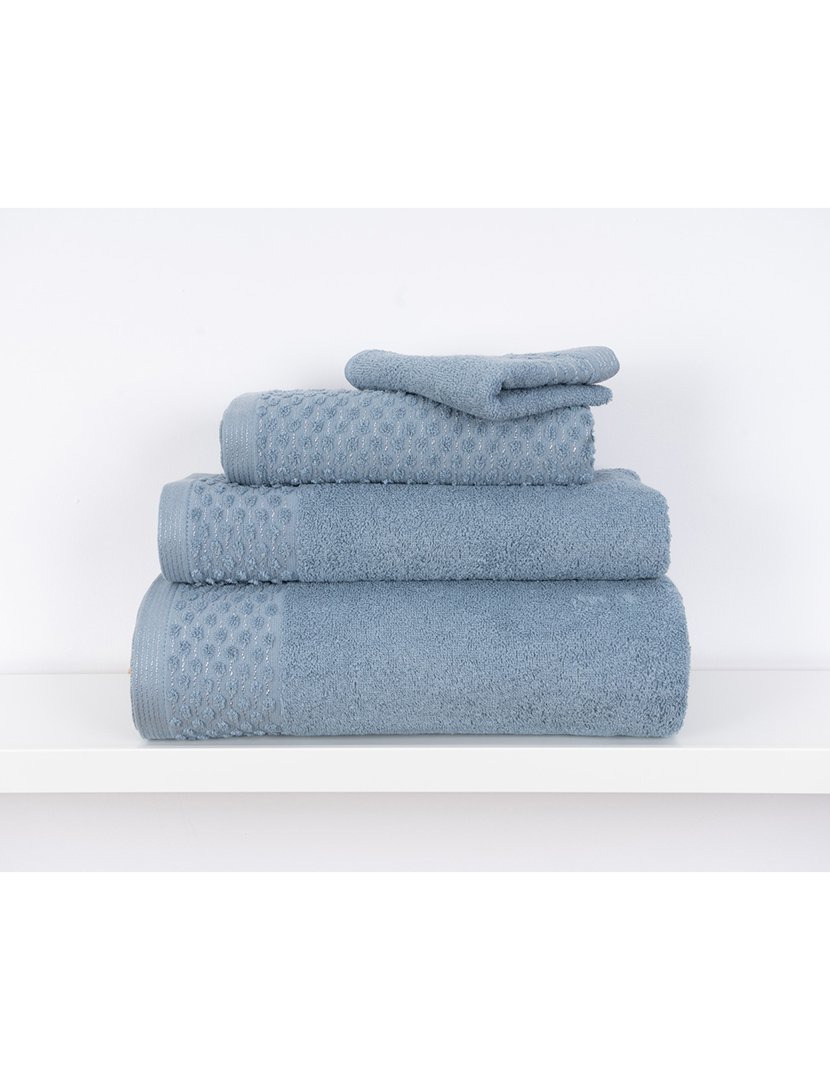 Conjunto 4 Toalhas WC Lavanda Azul