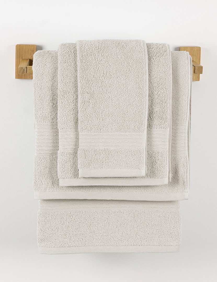 Conjunto 3 Toalhas WC Large Zen Pérola