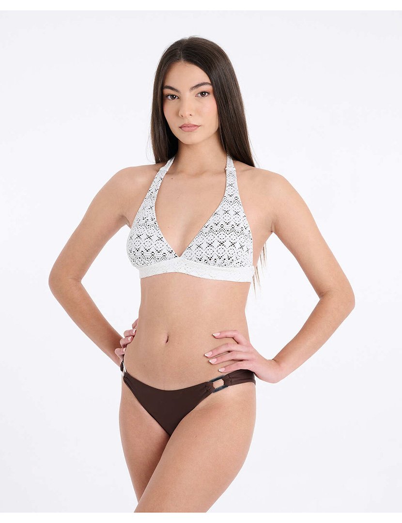 Soutien Biquíni Halter Rodas Castanho