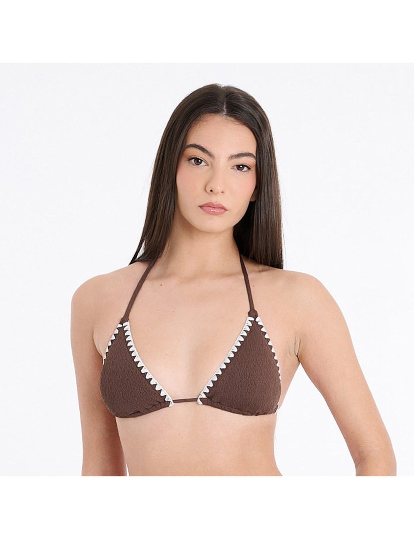 Soutien Biquíni Tringular Castanho