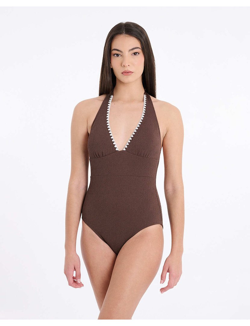 Fato de Banho Castanho