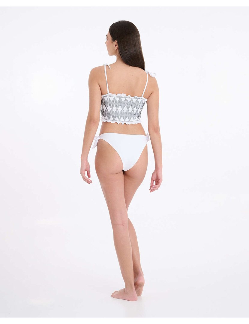 Cuecas Biquíni com Laços Delos Branco