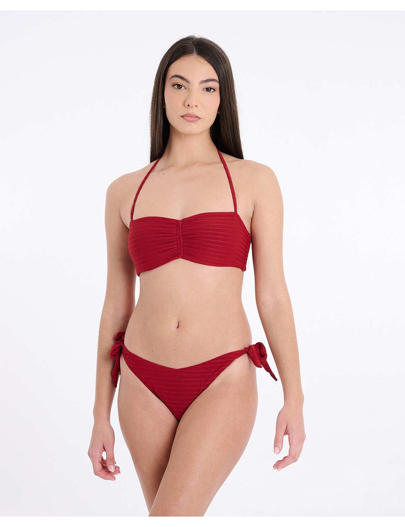 Cuecas Biquíni com Laços Vermelho