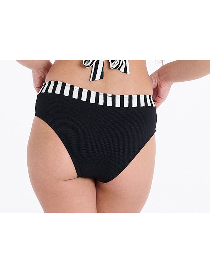 Cuecas Biquíni Cintura Alta Preto