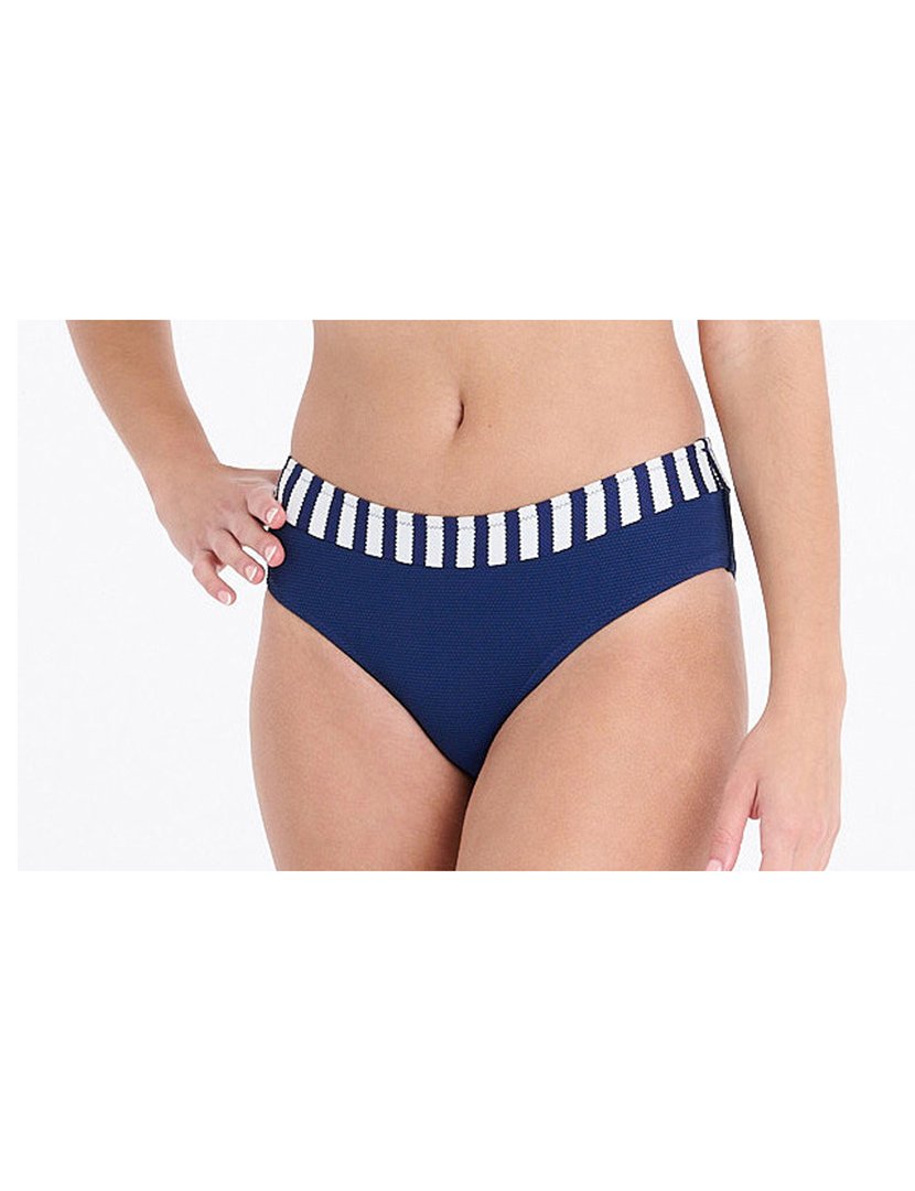 Cuecas Biquíni Cintura Alta Azul