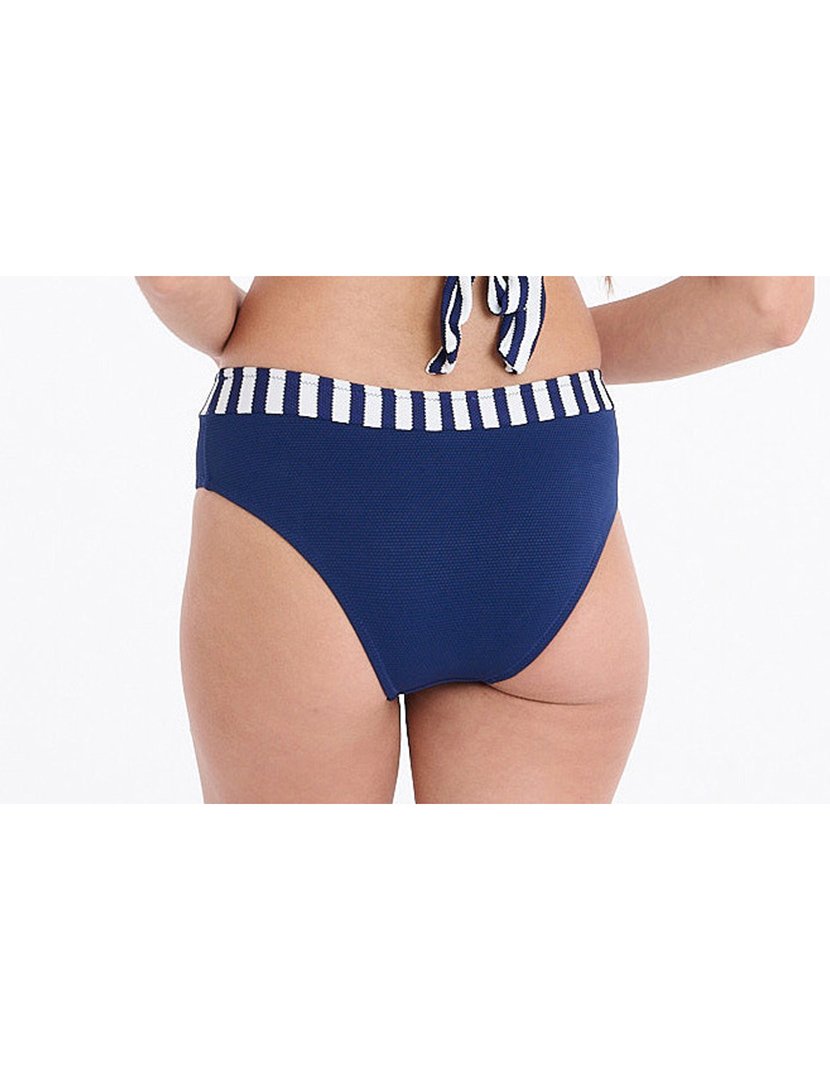 Cuecas Biquíni Cintura Alta Azul
