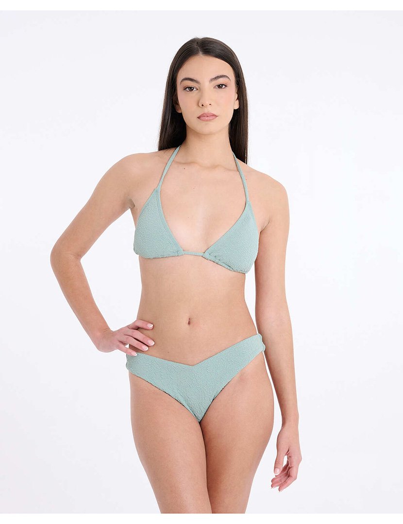 Cuecas Biquíni com Textura Verde