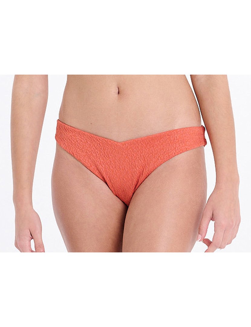 Cuecas Biquíni com Textura Laranja